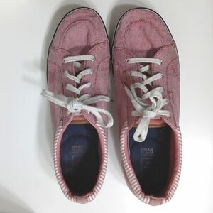 Keds Red and Striped Memory Foam Sneakers 8.5